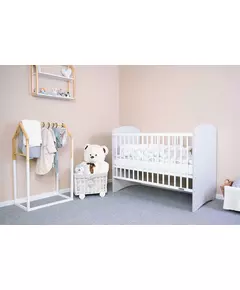 Kinderbed - Wit-grijs - Veilig elegant ontwerp - Modern