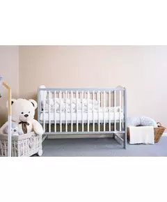 Klassiek Wit-Grijs Kinderbed - Baby Meubels