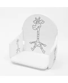 Kindervloerstoel Wit met Giraffe-tekening - Comfortabel