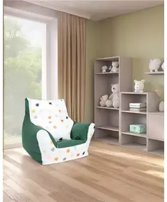 Zitzak Stoel voor Baby's - Groen - Balletjesgevuld