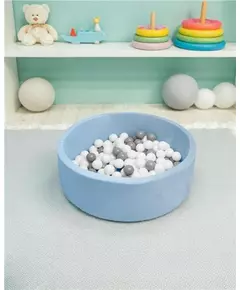 Ballenbak - Blauw - Inclusief gekleurde ballen