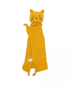 Knuffeldoekje Kat - Geel - Pluche Knuffelvriendje