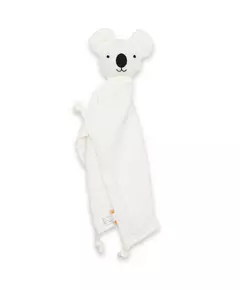 Witte knuffeldoek - Zacht met geborduurd gezicht