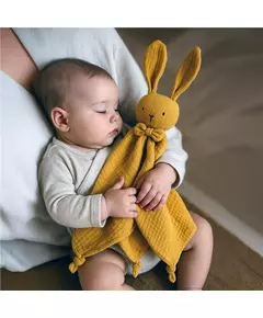 Knuffeldoek Konijn Geel - Cuddly Toy voor Baby