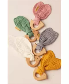 Bijtring Vogelvorm - Houten Speelgoed - Babyaccessoire