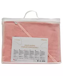 Babyhanddoek met kap - Roze - 100x100 cm - Zacht