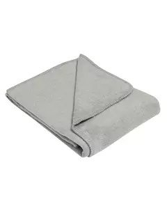 Grijze babydeken van katoen 75x100 cm, zacht en ademend