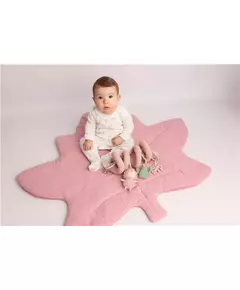Roze Bladvorm Speelkleed van Mušelín voor Baby