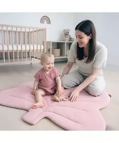 Roze Bladvorm Speelkleed van Mušelín voor Baby