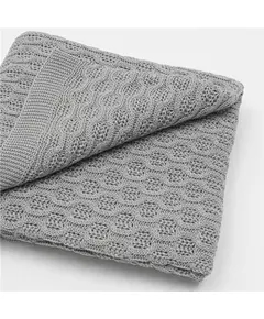 Bamboedeken Gebreid 100x80 cm Grijs voor Baby's