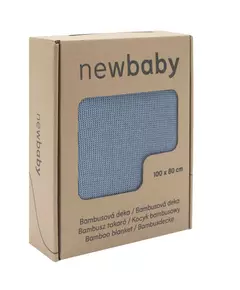 Bamboe Hypoallergene Babydeken 100x80 cm - Blauw