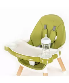 Hoge kinderstoel 3in1 - Groen - Opklapbaar & Veilig