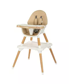 Meegroeiende Beige Kinderstoel 3-in-1 met Eetblad