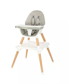 3in1 Kinderstoel - Hoogte verstelbaar - Grace Grey