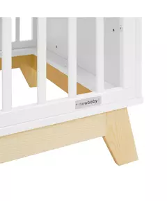 Modern Babybed - Wit/Natuurlijk - 120x60 cm - Veiligheid