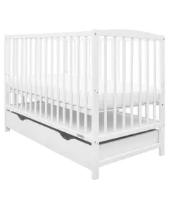 Babybedje Wit Hout met Lade - Modern en Veilig