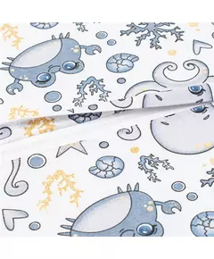Kinderstoel Zitkussen - Octopussen Blauw - 32x32 cm