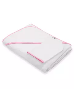 Handdoek Met Kap - Terry - Wit-Rozemint