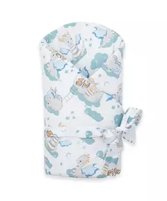 Wikkeldeken - Drakenpatroon - 80x80 cm - Baby essentials