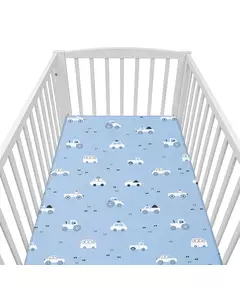 Hoeslakentje voor Babymatras - Voertuigen - 120x60 cm