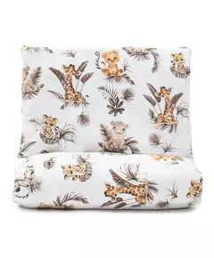 Babydekbed 2-Delig Safari Dierenprint 90x120 cm