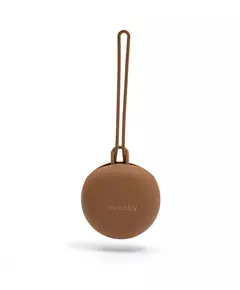 Minimalistische bruine speenhouder voor baby's