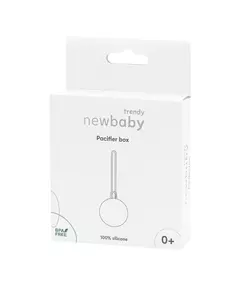 Minimalistische bruine speenhouder voor baby's