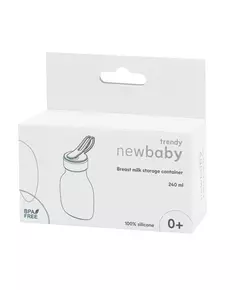 Baby Drinkfles - Silicone - Bruine dop - Voor onderweg