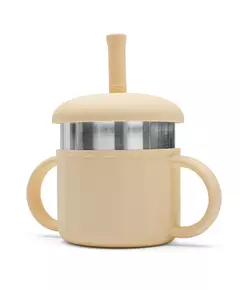 Baby Drinkbeker - Lichtbeige - Met Handvatten & Deksel