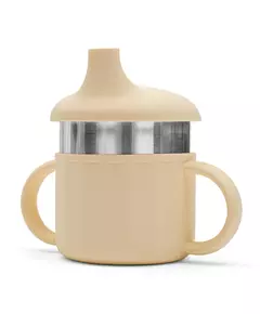 Baby Drinkbeker - Lichtbeige - Met Handvatten & Deksel
