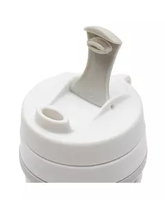 Grijze Opvouwbare Siliconen 2-in-1 Babybeker 350 ml