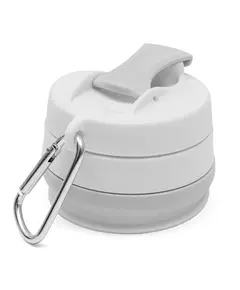 Grijze Opvouwbare Siliconen 2-in-1 Babybeker 350 ml
