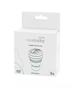 Grijze Opvouwbare Siliconen 2-in-1 Babybeker 350 ml