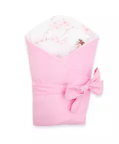 Dubbelzijdige Baby Omslagdoek 80x80 cm - Roze Fairies