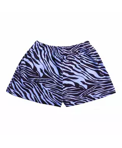 Shorts - Zebra - Blauw/Zwart - Katoen - Maat 110 (4-5 jaar)