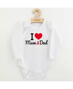 Baby Rompers - I Love Mum & Dad - Katoen - Maat 62 (3-6m)