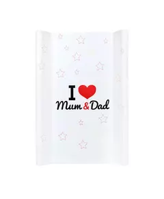 Aankleedkussen - 70x50cm - Waterproof - I Love Mum & Dad Design