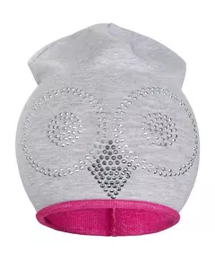 Muts - Grijze uil - Katoen - Maat 86/92 - Baby cap - Hoofdbedekking