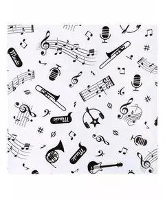 Baby romper - lange mouwen - maat 86 (12-18 maanden) - muziekinstrumenten print