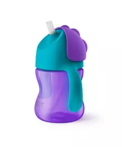 Philips Avent drinkbeker met rietje - 200 ml - Paars - Vanaf 9 maanden