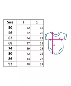 baby body - korte mouwen - maat 86 (12-18 maanden) - 100% katoen