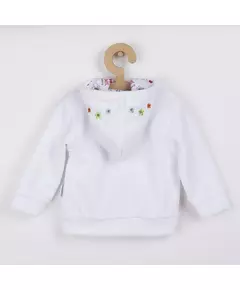 Kinderjas - Capuchon - Lieveheersbeestje - Bloemen - Maat 86 (12-18 maanden)
