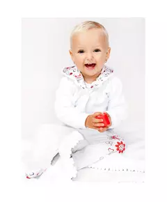 Kinderjas - Capuchon - Lieveheersbeestje - Bloemen - Maat 86 (12-18 maanden)