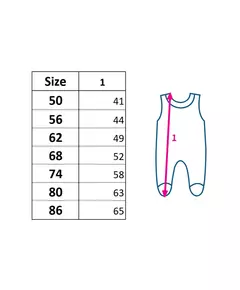 Babyromper - 100% Katoen - Maat 74 (6-9 maanden) - Geen Mouwen