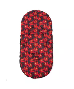 Winter voetenzak rood - fleece & antiallergisch