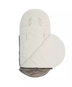 Voetenzak Bruin-Ecru Velvet voor Buggy - Universeel