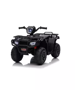 Elektrische Kinderquad – Zwart – 12V – Muziek, LED & 3 Snelheden