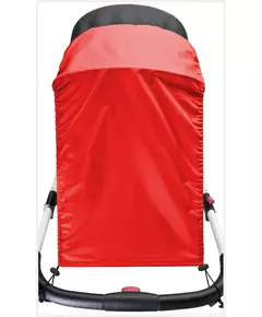 Basic zonnescherm voor kinderwagen grijs – verstelbare bescherming tegen zon en wind