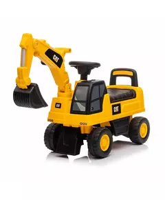 Caterpillar Loopauto Geel – Loopwagen met Graafarm – Stoere Kinderauto