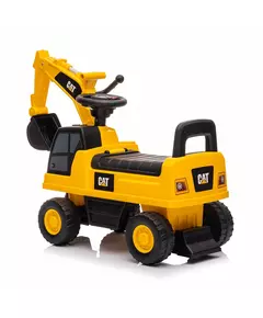 Caterpillar Loopauto Geel – Loopwagen met Graafarm – Stoere Kinderauto